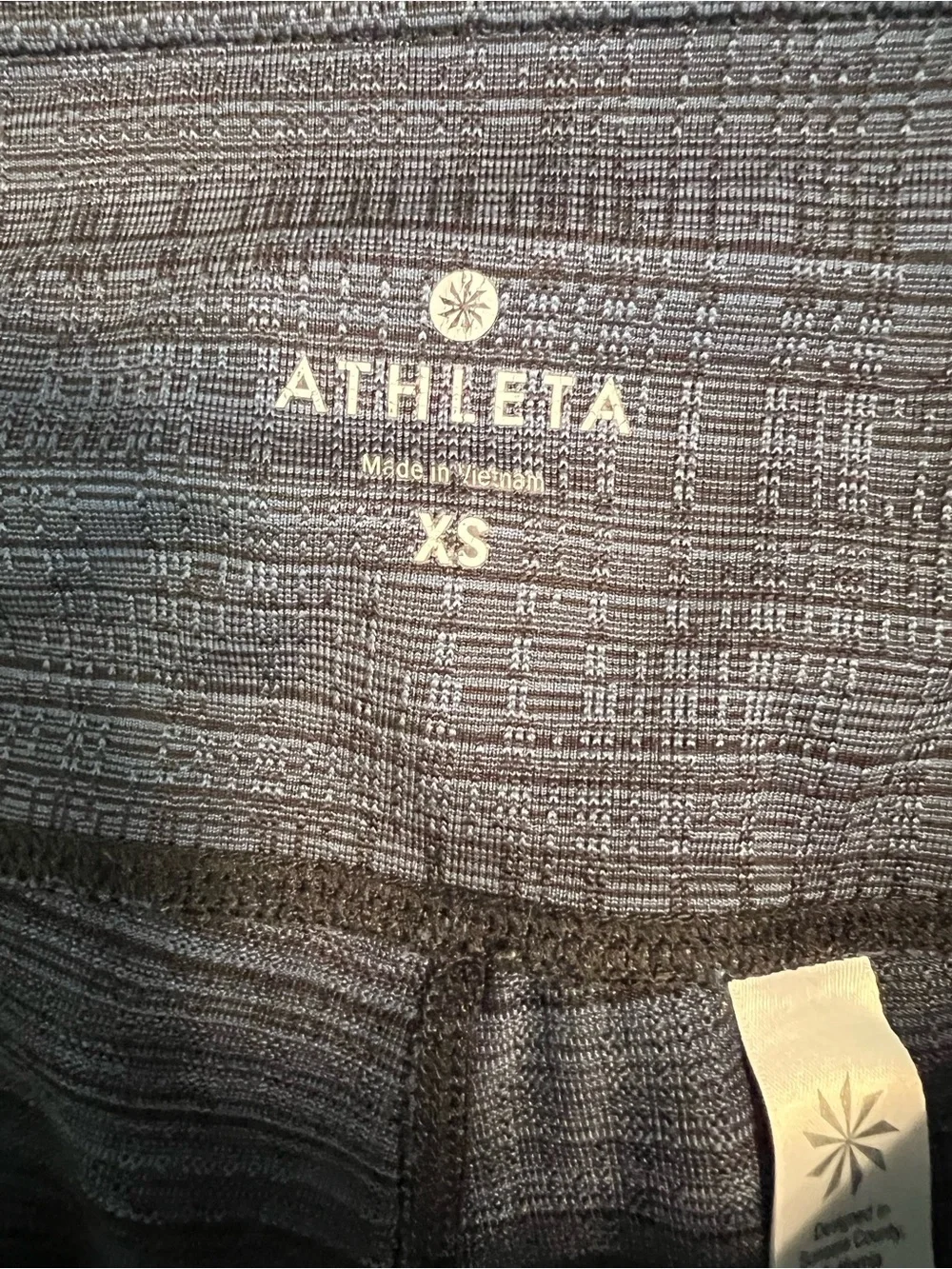 Athleta Chaturanga Navy Full Length Yoga Leggings Tights EUC XS #2606